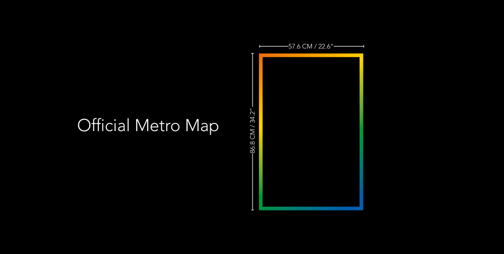 Montréal Subway map size