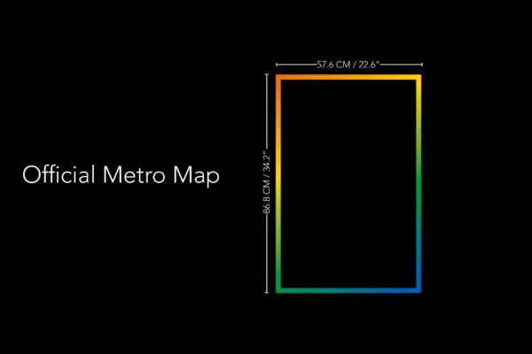 Montréal Subway map size